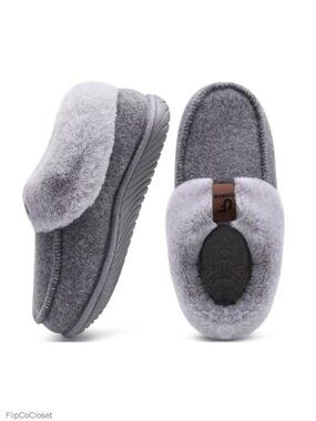 Memory Foam House Slippers Arch Support Indoor Outdoor Shoes
